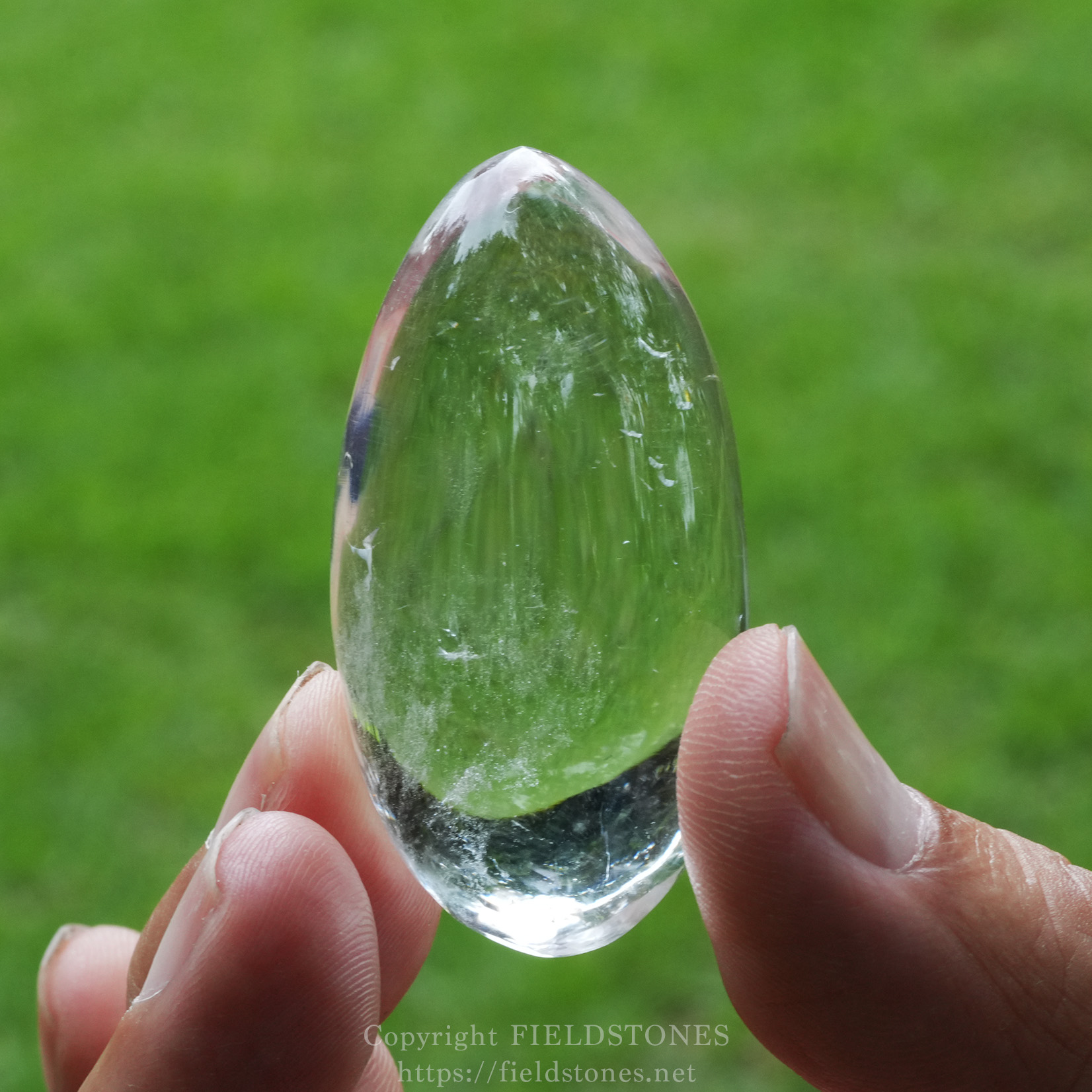 高品質 虹 影山入り 透明感 シトリン タンブル 水晶タンブル - FieldStones
