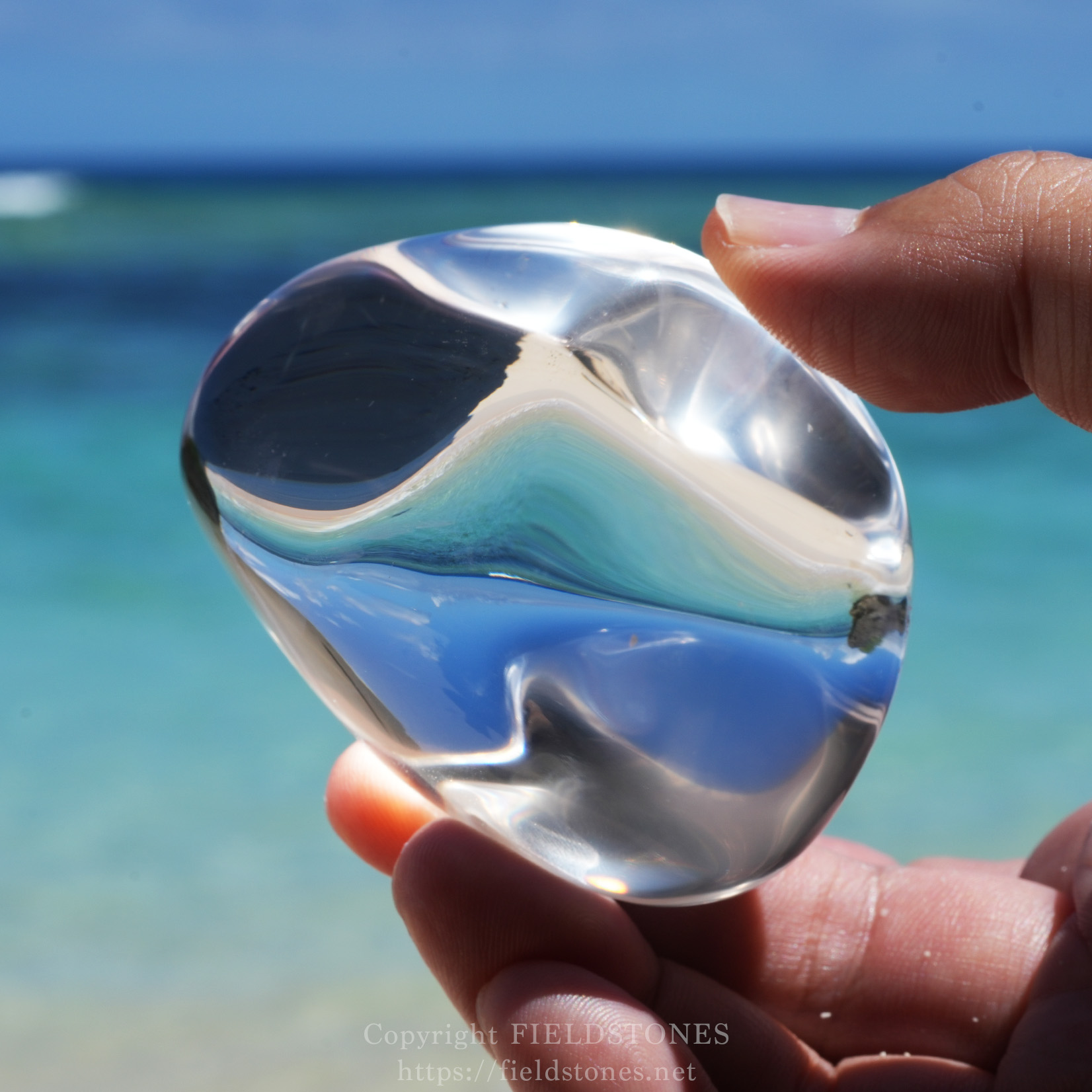専用　正規品 ロシアンレムリアン ガイガーミネラル社 タンブル 天然水晶 握り石 水晶タンブル - FieldStones