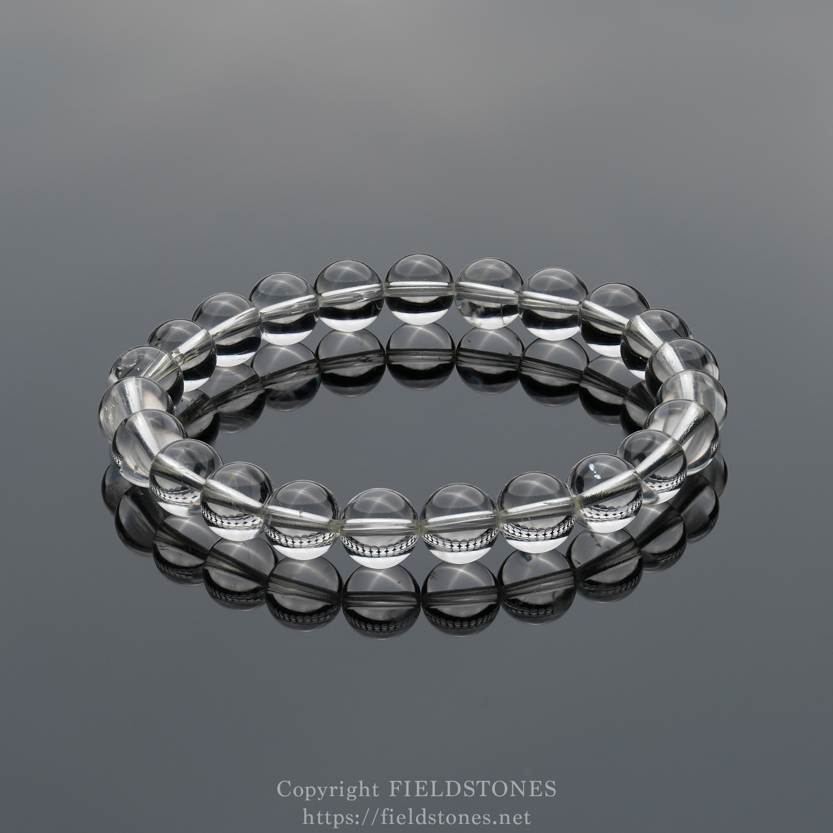 ペタライトブレスレット 透明 極上超透明！ビッグサイズ11mm玉